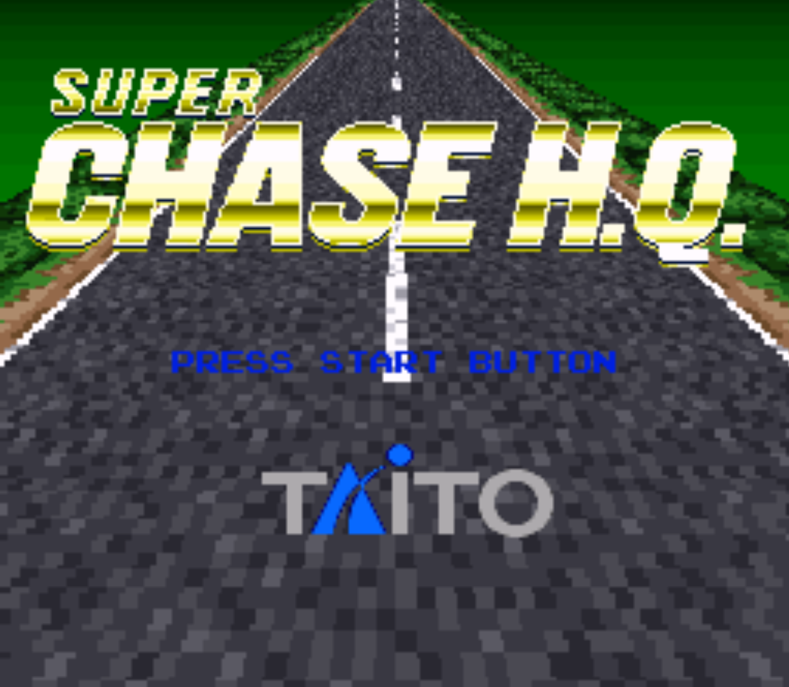 Super Chase HQ Title Screen